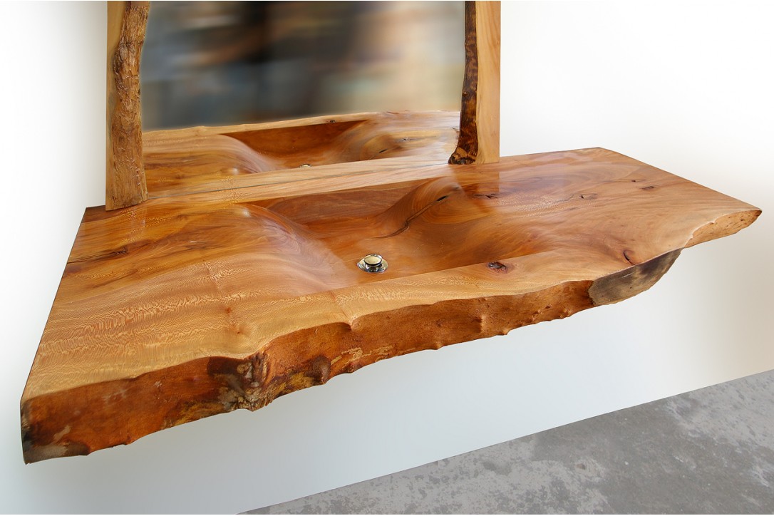 Wood sink from solid sycamore №3
