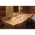 Waschbecken aus holz. Pappel №5