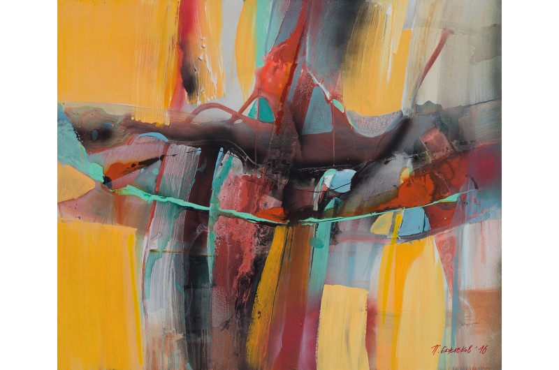 Impression I - Peinture abstraite par Peter Bajlekov