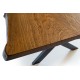 Esstisch aus massivem Eichenholz mit Live Edge №2401