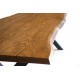 Esstisch aus massivem Eichenholz mit Live Edge №2401