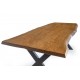 Esstisch aus massivem Eichenholz mit Live Edge №2401