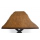 Esstisch aus massivem Eichenholz mit Live Edge №2401
