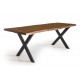Esstisch aus massivem Eichenholz mit Live Edge №2401